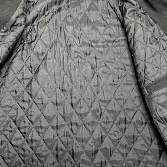 J Crew Black Wool Coat Men’s Size Large - Picture 8 of 11